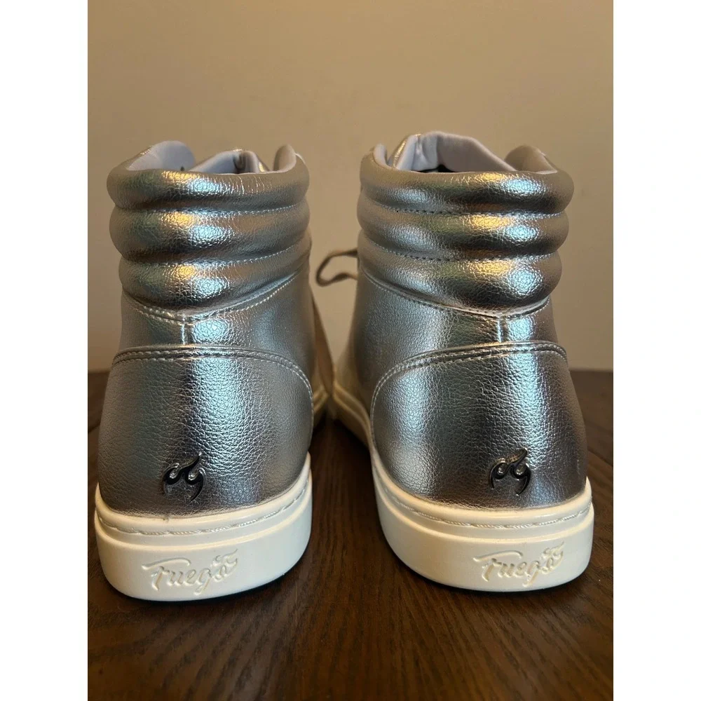 FUEGO Unisex High Top Dance Sneakers Women's 12 Men's 11